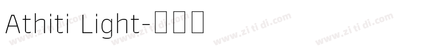 Athiti Light字体转换